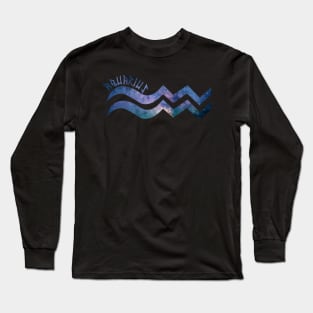 Aquarius Galaxy Long Sleeve T-Shirt